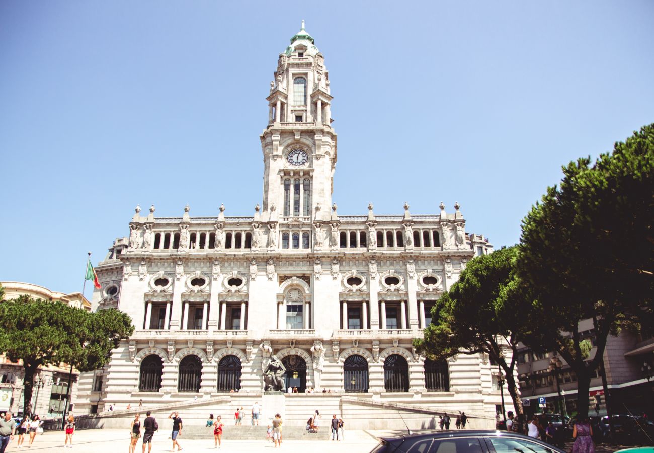 Estudio en Oporto - Estudio con Terraza cerca de la Estación de Tren Principal 🚂